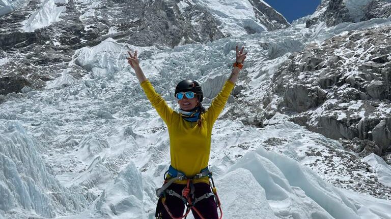 Danielle Wolfson on Mount Everest, May 2021. (Courtesy of Danielle Wolfson)