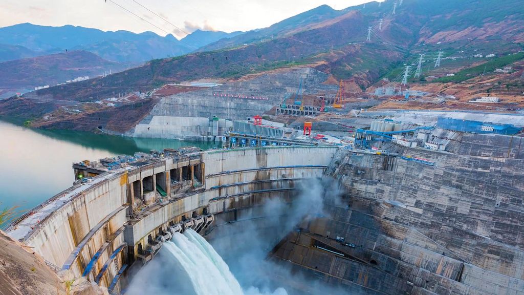 Southwest China's Baihetan Hydropower Station is officially operational. (China Three Gorges Corporation/Zenger News)