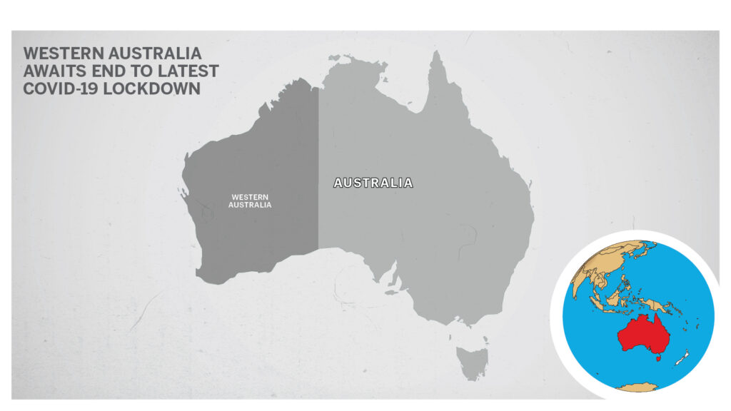 Map of Australia Western