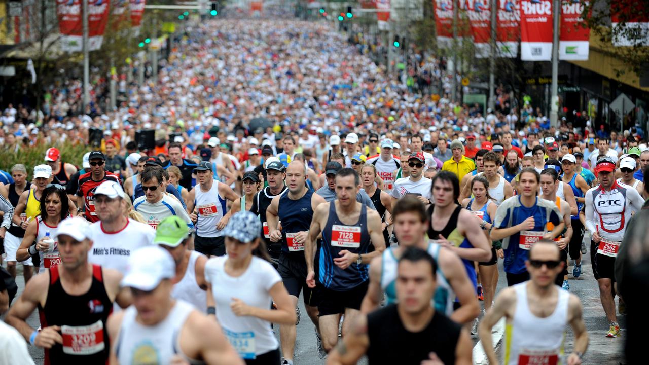 More than 80,000 runners traditionally take part in the City2Surf each year.
